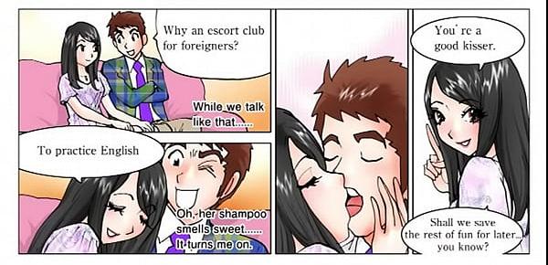  Ecchi adult entertainment with pretty Japanese girl (Cartoon ver.)